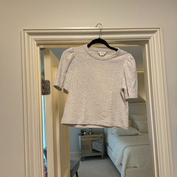 Club Monaco Textured Stripe Tee - Picture 4 of 6